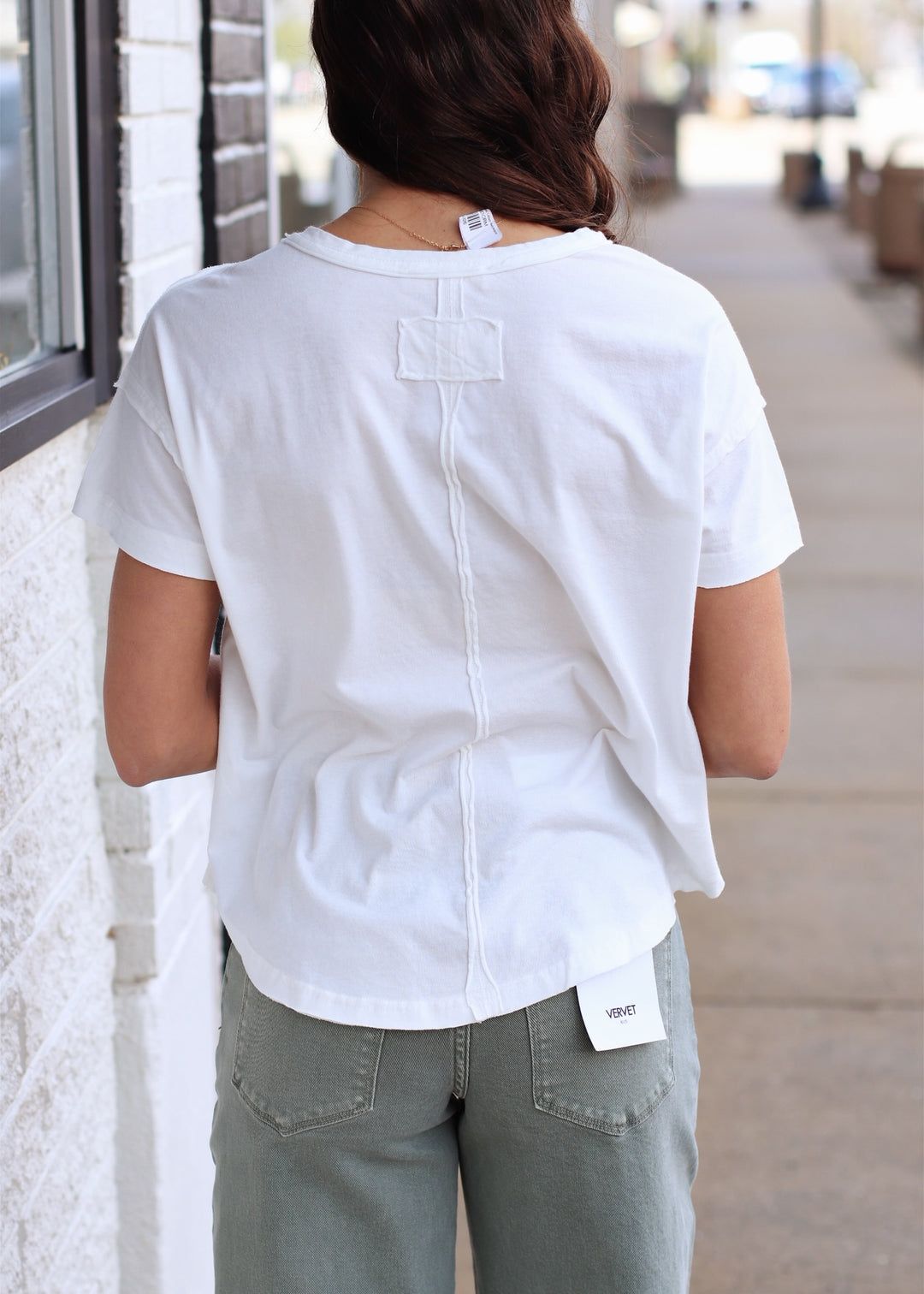 RESTOCK The White Essential Seam Top