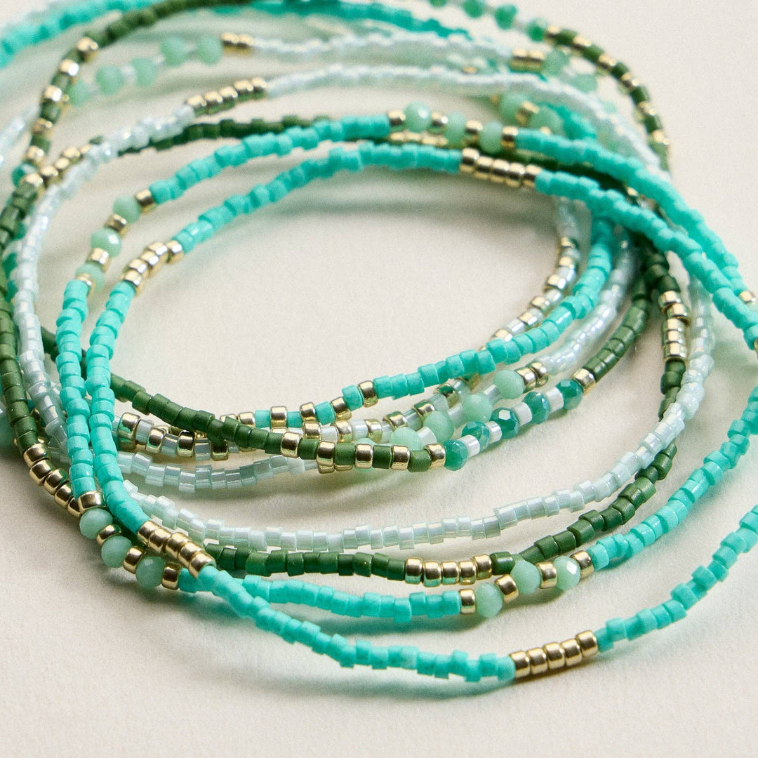 Seed Bead Stretch Bracelet Set | Stackable Bracelets