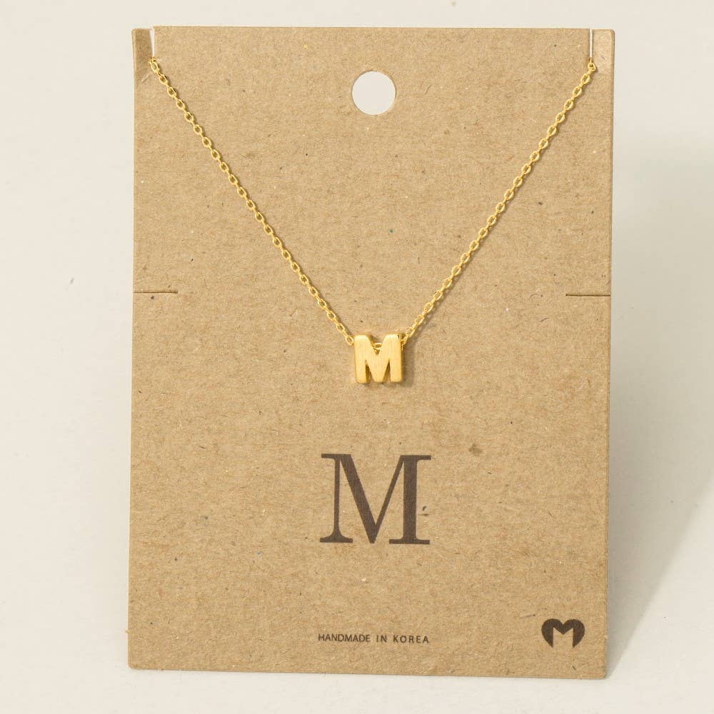 Initial Pendant Necklace