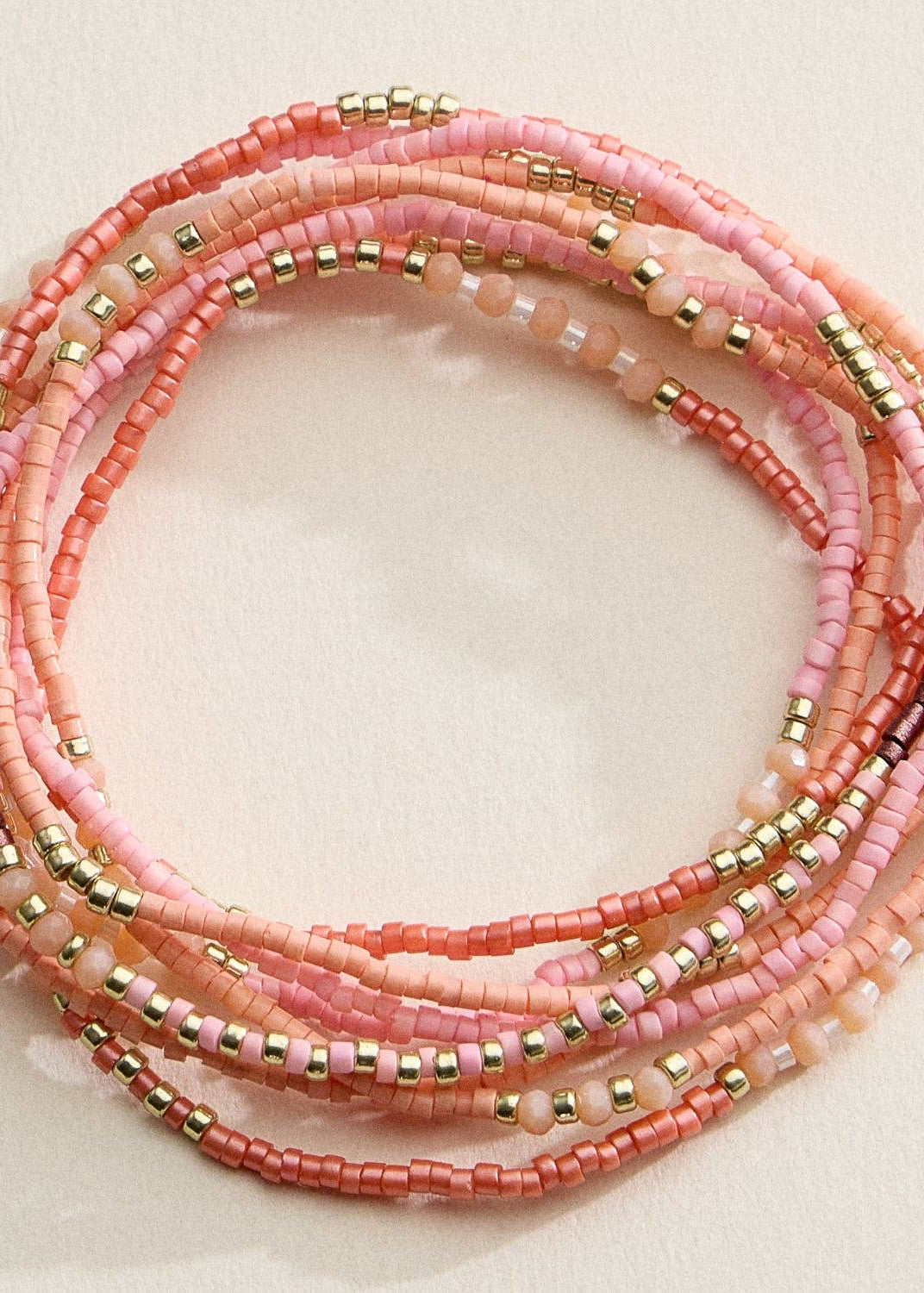 Seed Bead Stretch Bracelet Set | Stackable Bracelets