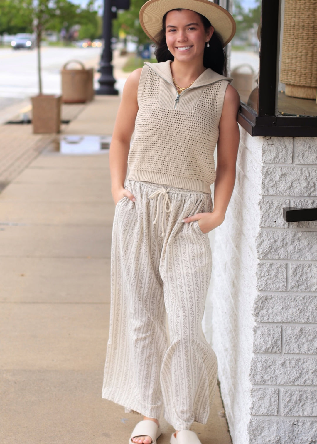 The Gentle Breeze Floral Wide-Leg Pant