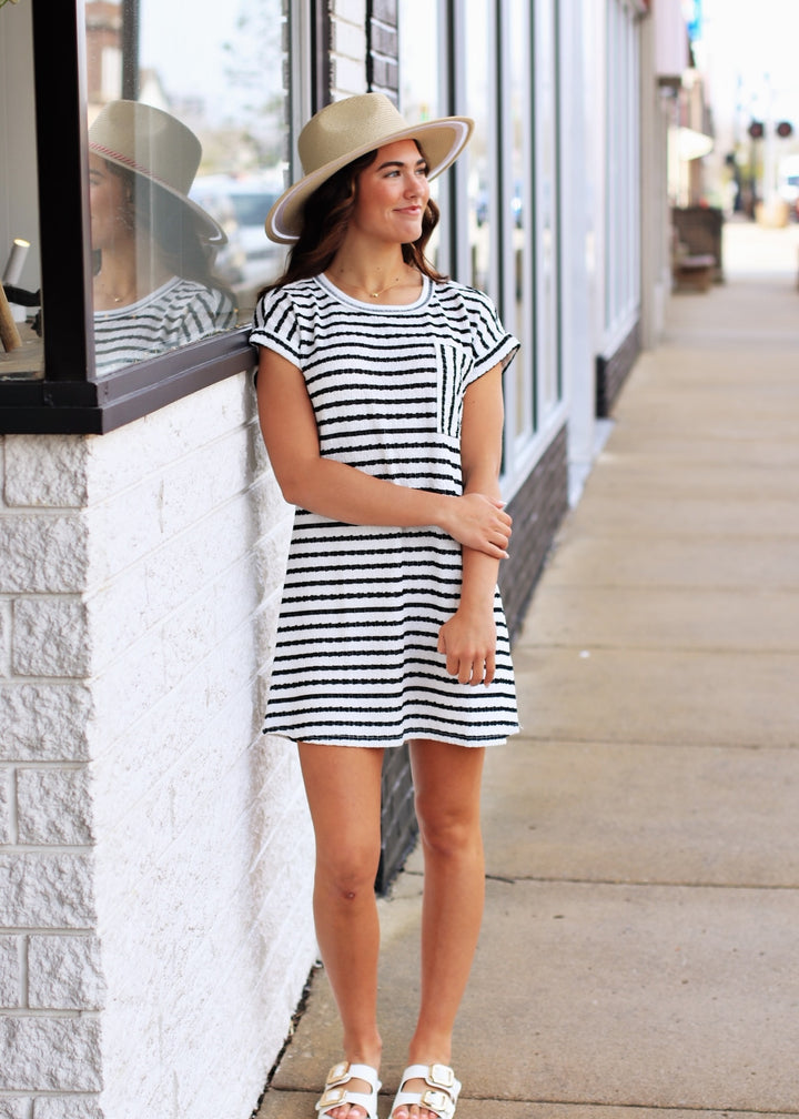 RESTOCK The Check Mate T-Shirt Dress