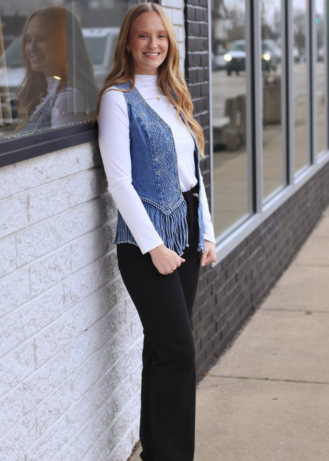 Desert Daze Fringe Denim Vest