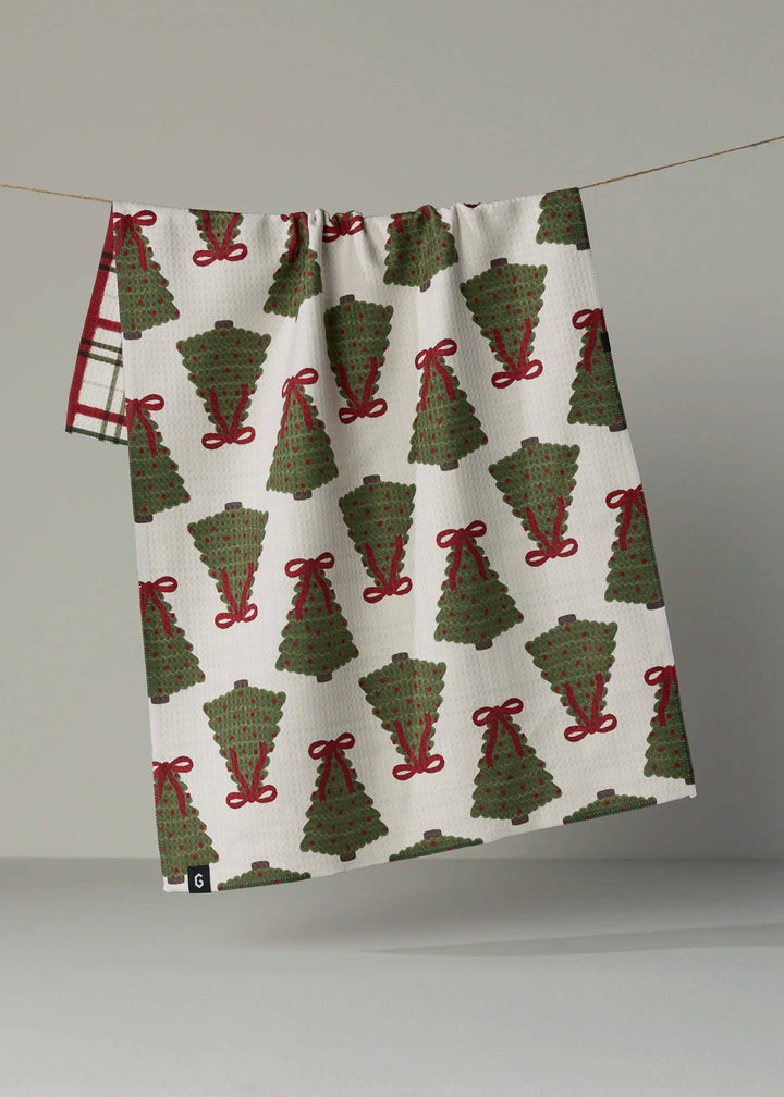 Ribbon Pines Luxe Kitchen Towel - Holiday 2026