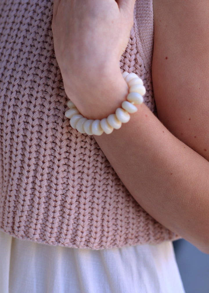 Natural Stone Beaded Bracelet – Natural
