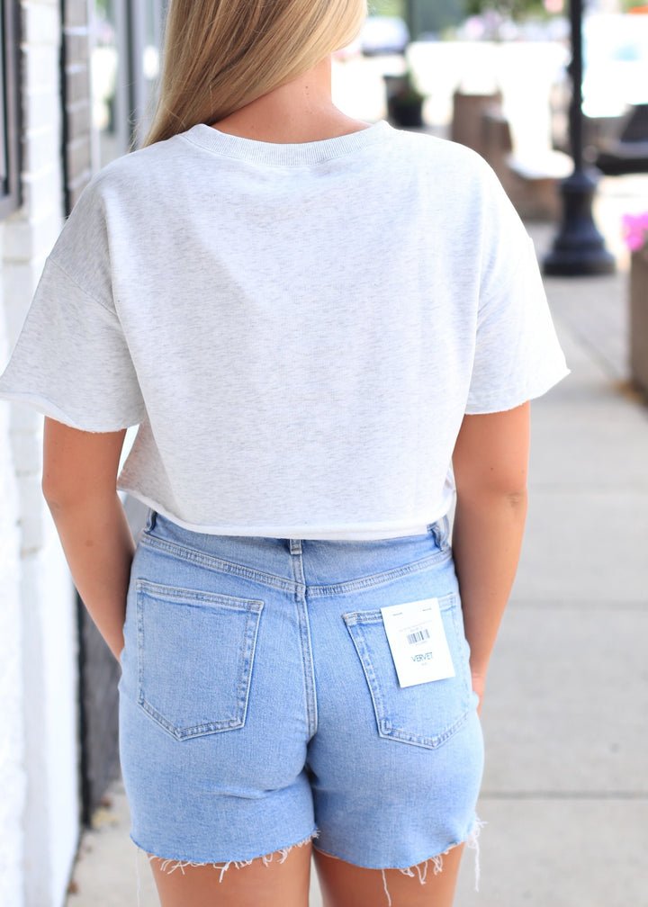 American Flag Patch Top