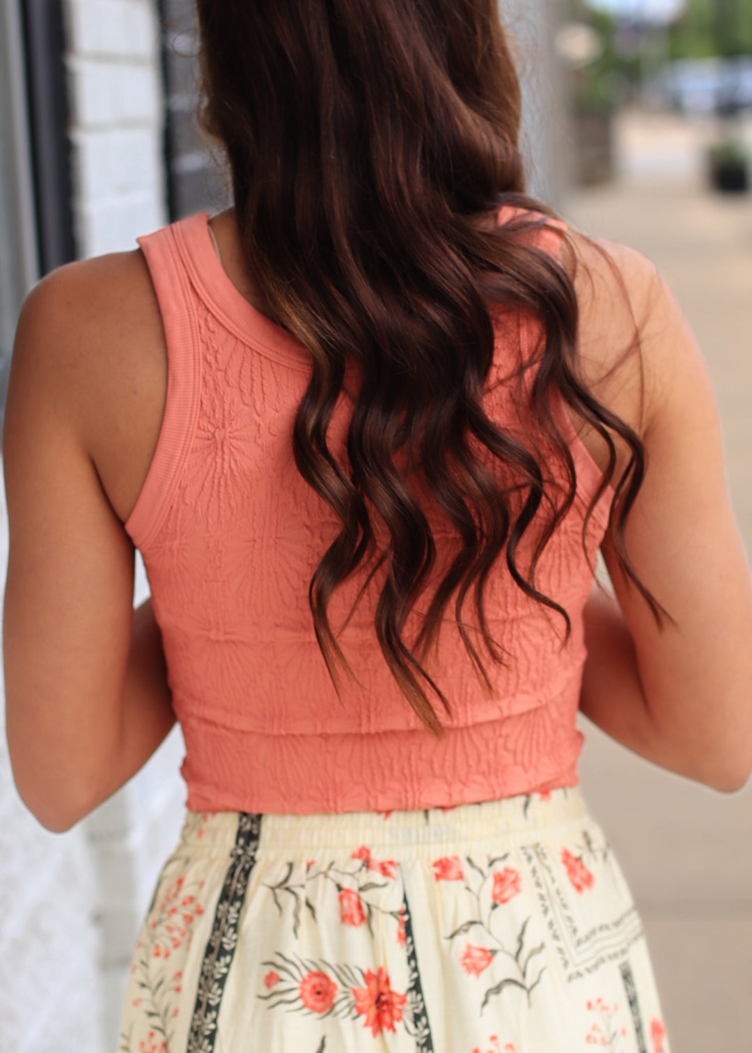 Reversible Lace Textured Tank Top