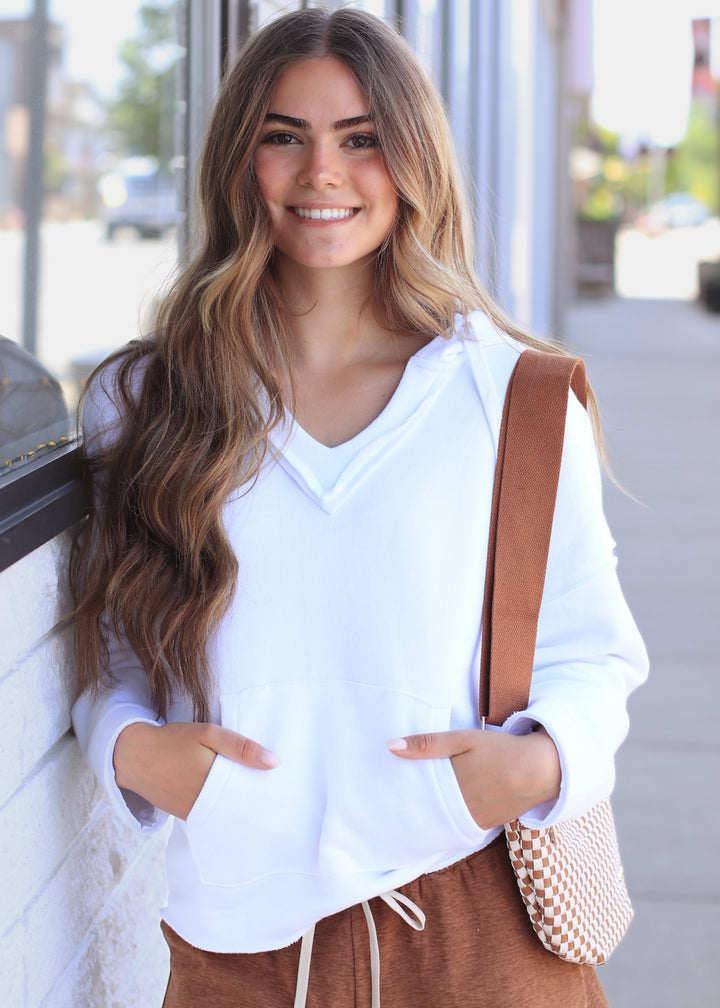 Malibu Air Cotton Hoodie in White