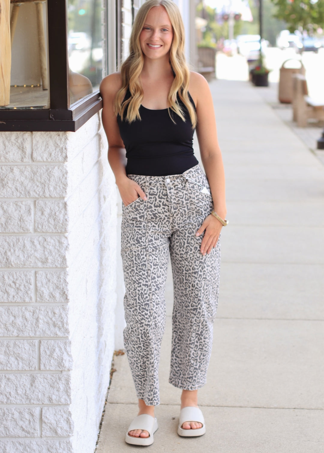 Clean Line Halter Top in Black