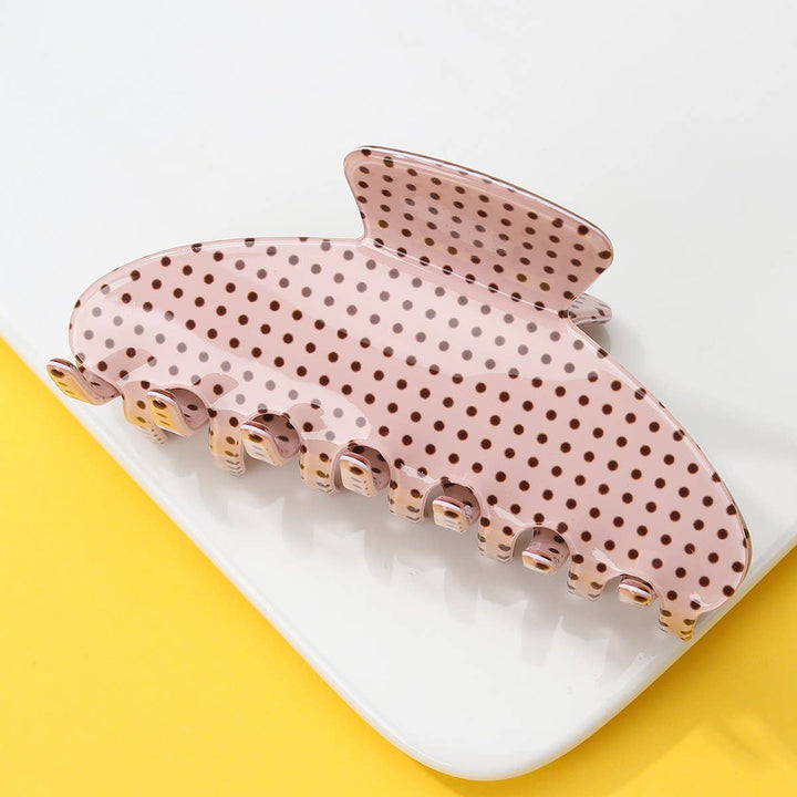 Polka Dot Hair Claw Clip