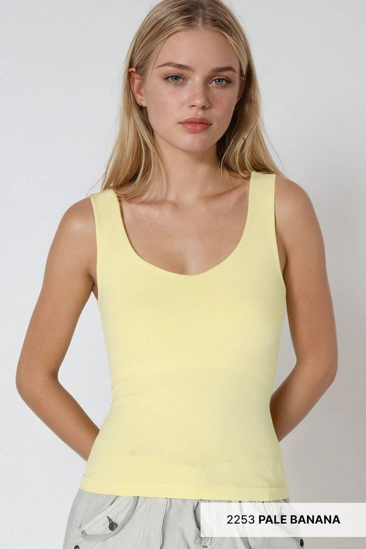 Clean Line Sweet Heart Tank in White