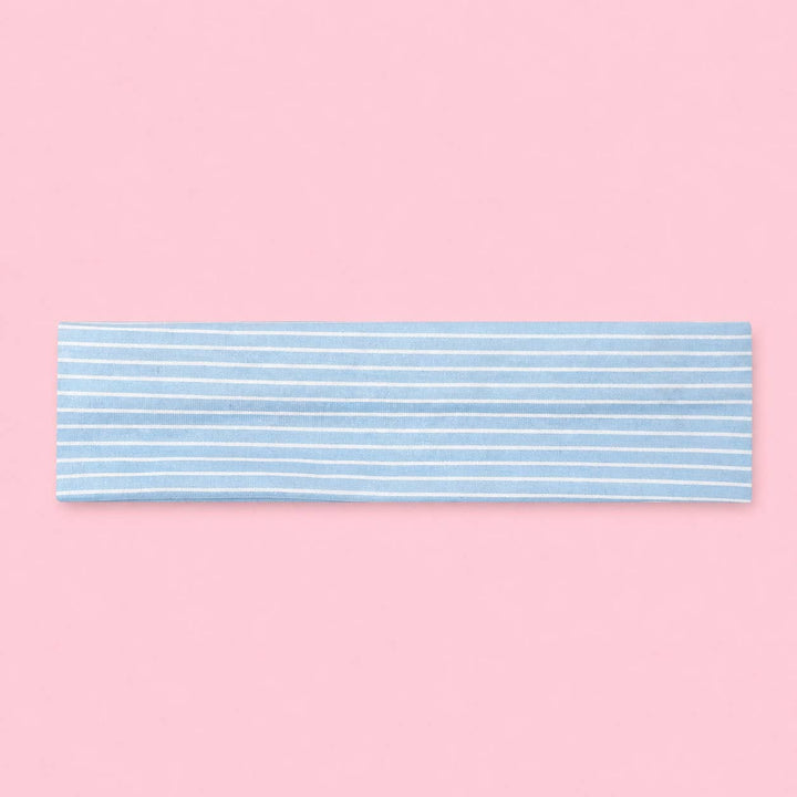 Blue Stripe &amp; Vintage Floral Printed Headband Set