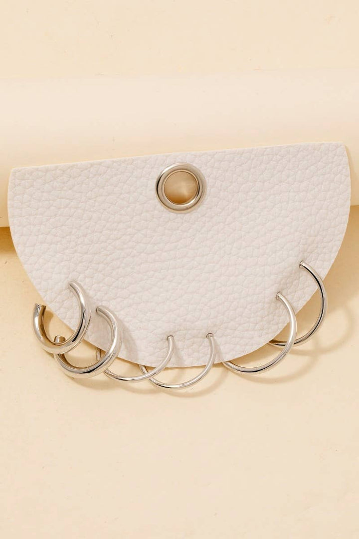 3Pc Dainty Tube Hoop Earrings Set