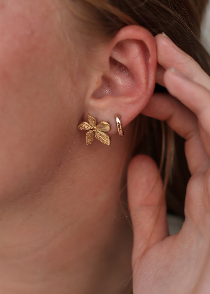 18K Gold Plated Waterproof Stainless Steel Stud Earrings