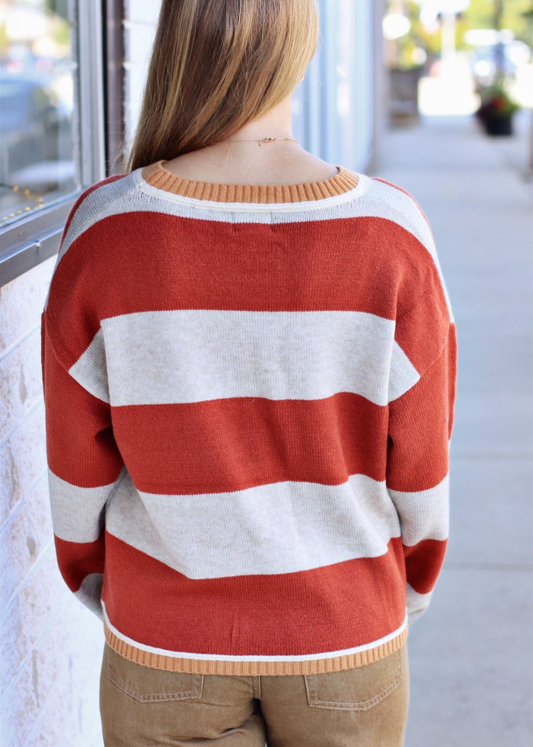 Salt &amp; Pepper Stripe Sweater
