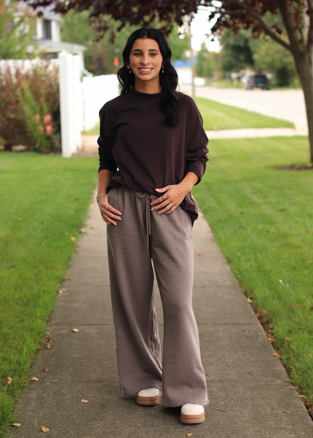 Pima Cotton Mock-Neck Raglan Tunic