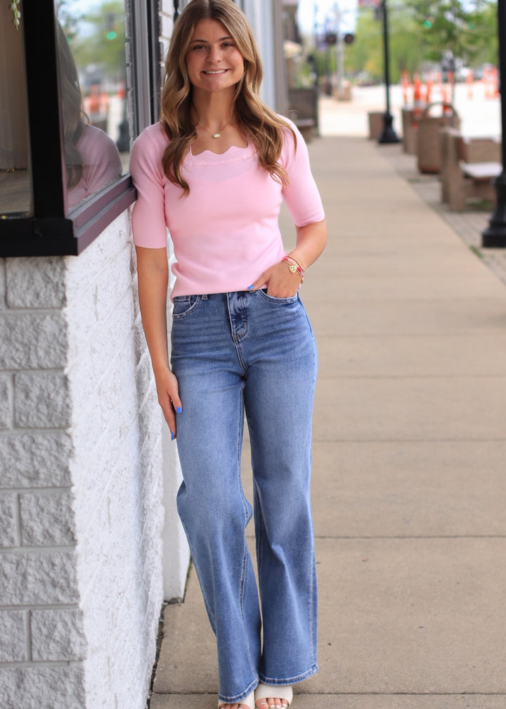 The Sweetheart Charm Knit Top