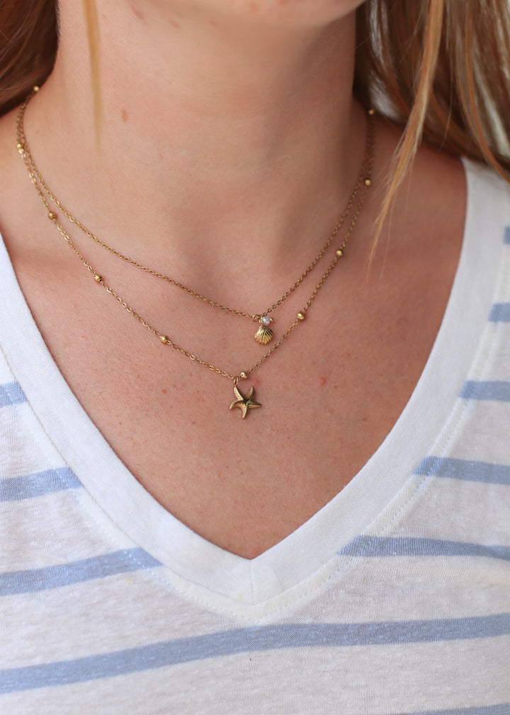18K Gold PVD Plated Waterproof Stainless Steel Chain Necklace