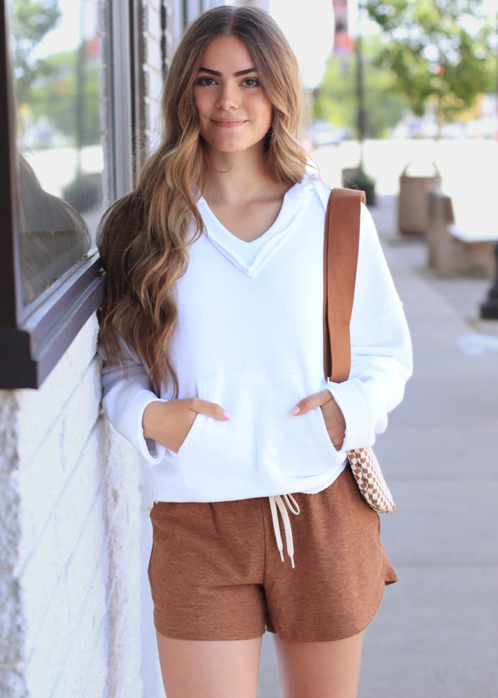 Malibu Air Cotton Hoodie in White