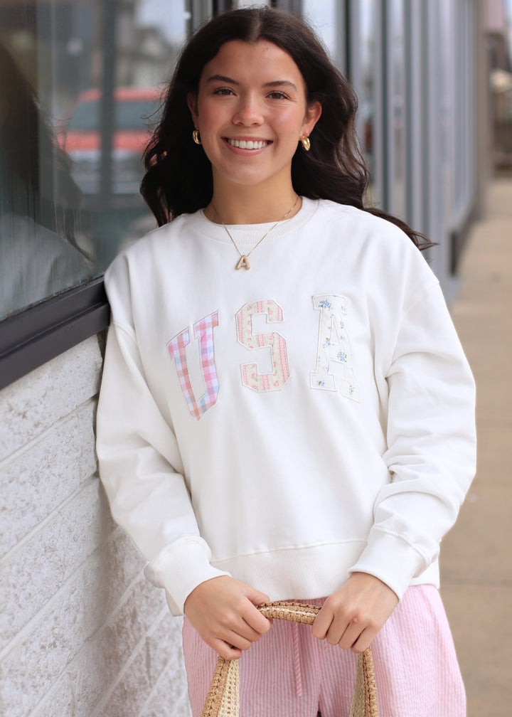 The Patchwork USA Pullover