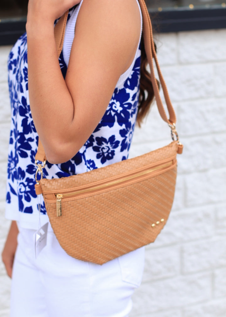 Tan Rachel Raffia Westlyn Bum Bag