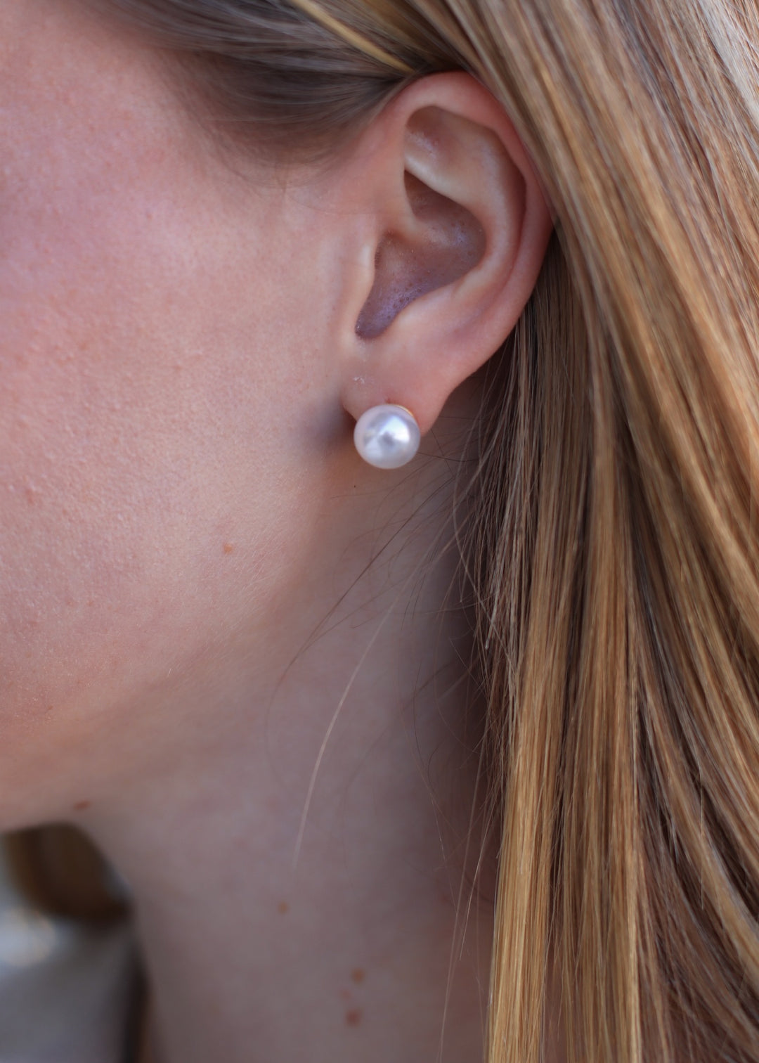 10mm Classic Extra Large Pearl Stud Earrings