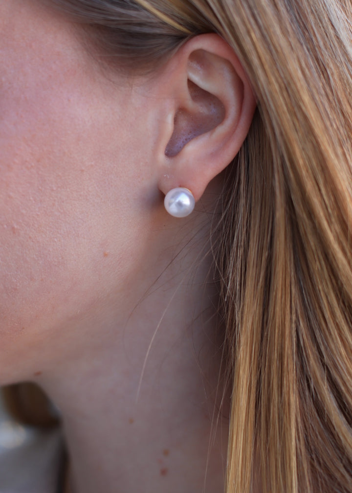 10mm Classic Extra Large Pearl Stud Earrings