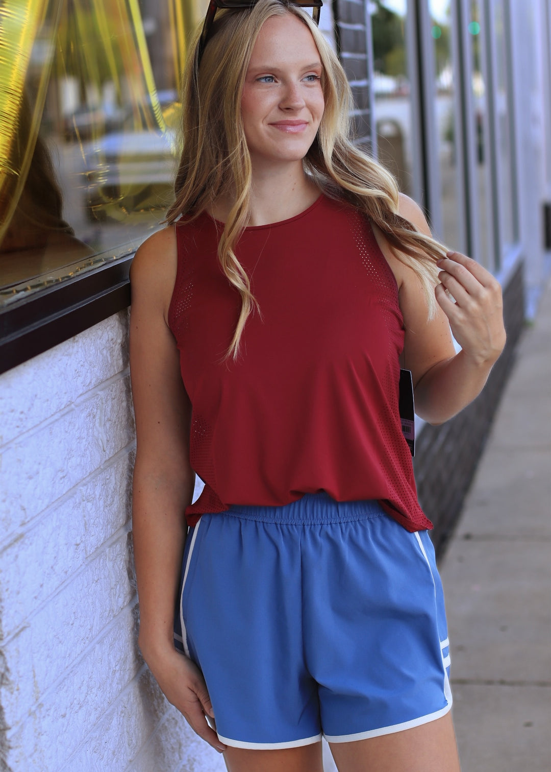 The Open Back Tank in Red