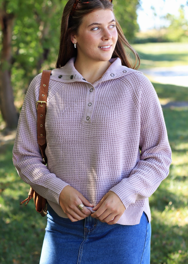 The Heritage Sweater Top in Light Blush