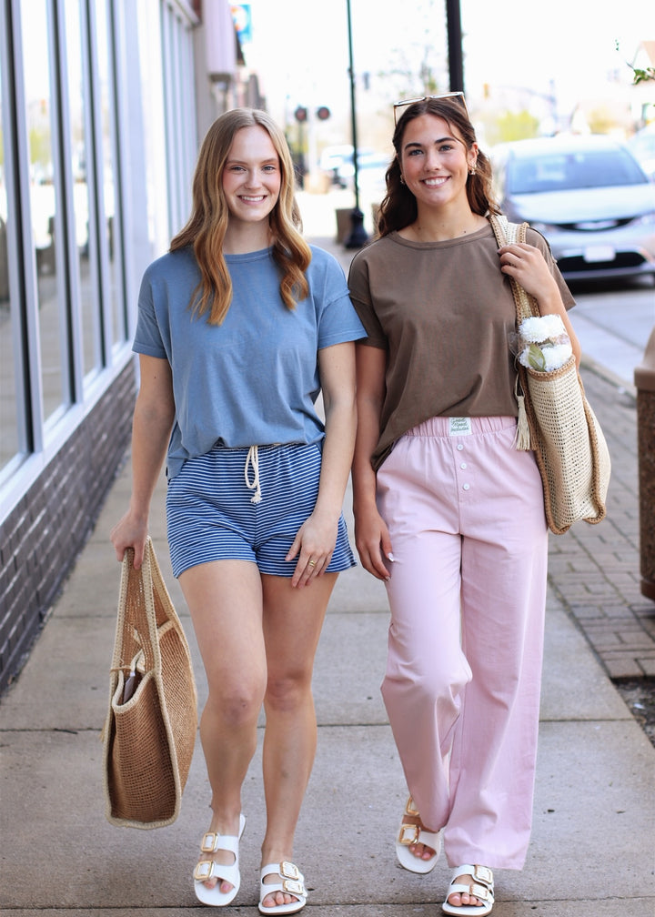 The Brown Essential Seam Top
