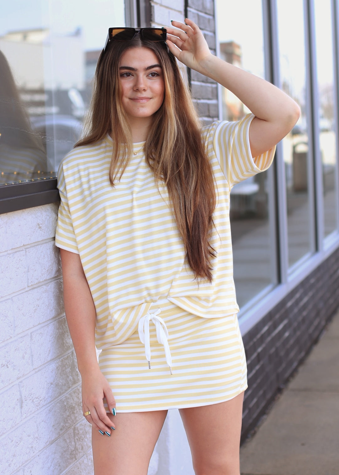 The Buttercream Stripe Skort