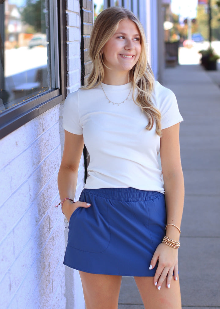 NovaFlex Sculpt A-Line Skort in Ocean