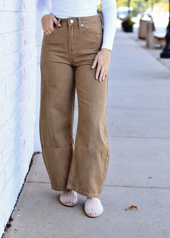 The Vintage Barrel Pant Mid-Rise