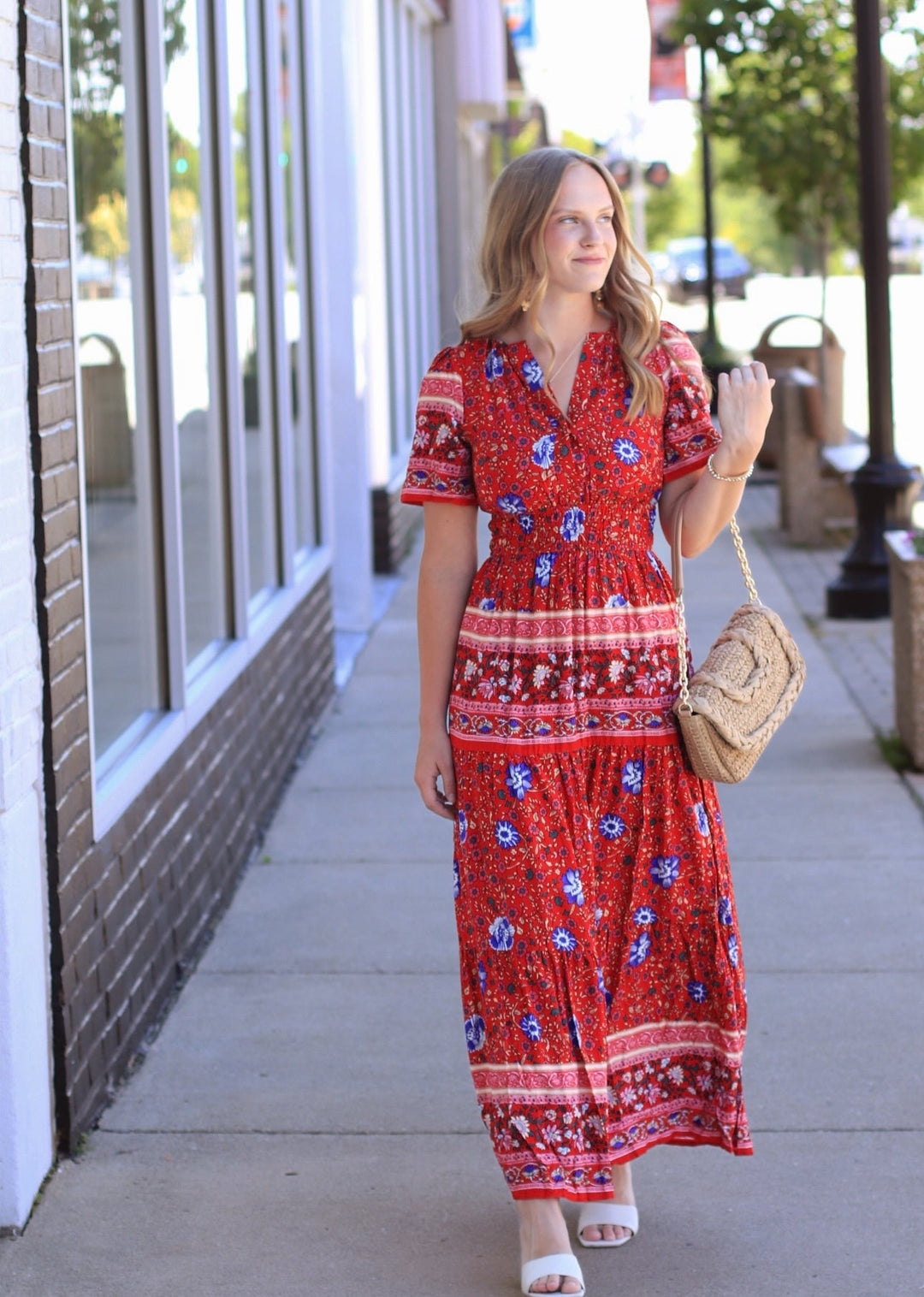 The Kaydree Dress in Hearth Rose