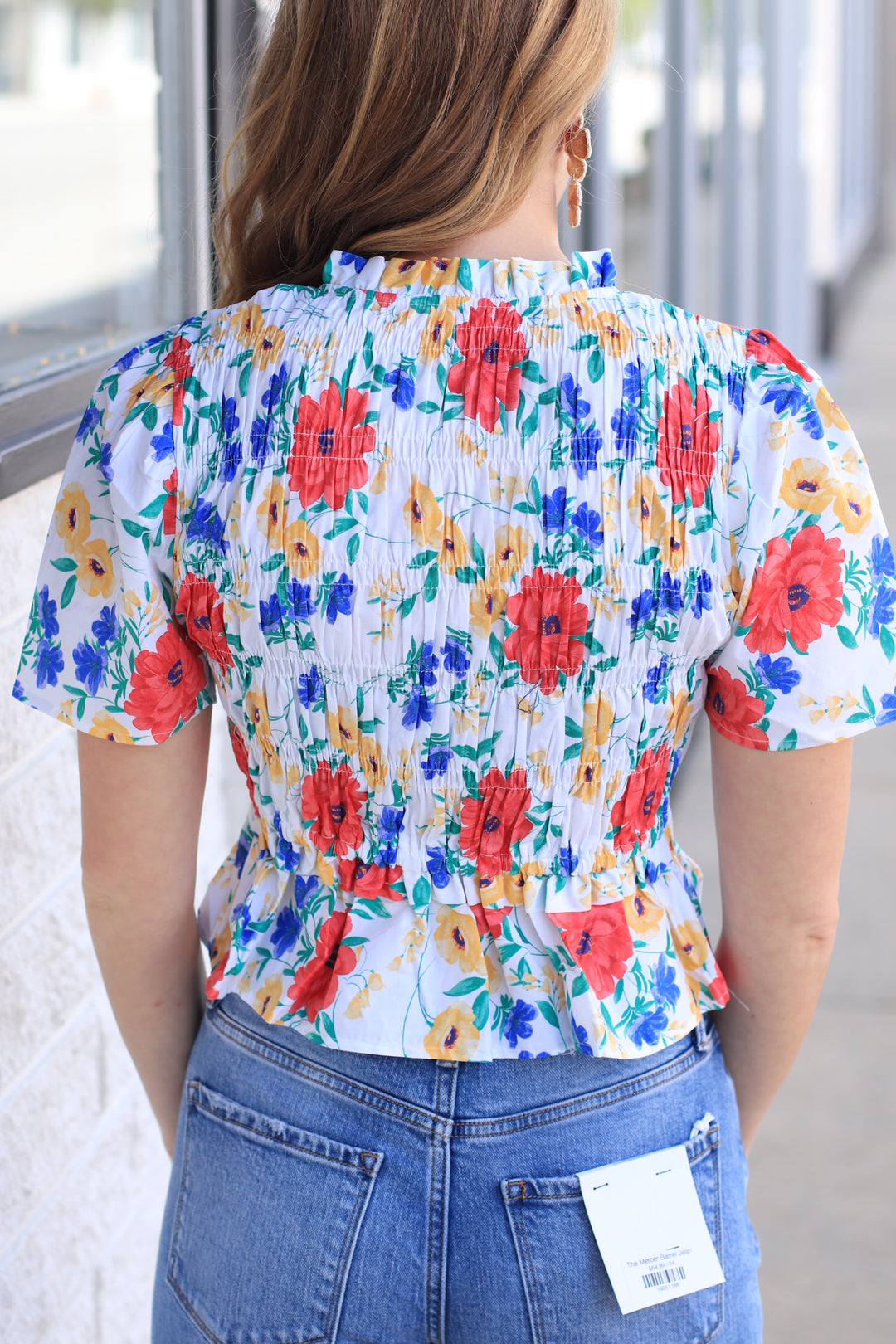 Elowyn Bloom Ruffle Tie Blouse
