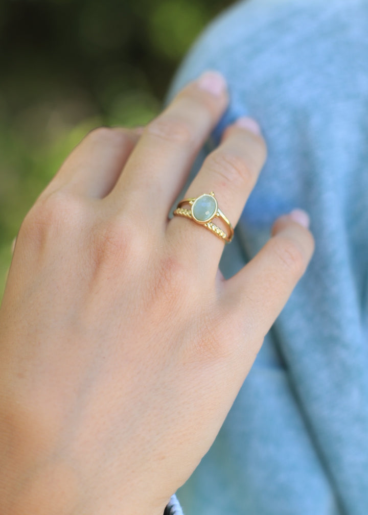 Seamoss Adjustable Ring