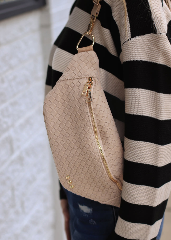 Susie Suede Bum Bag in Oat