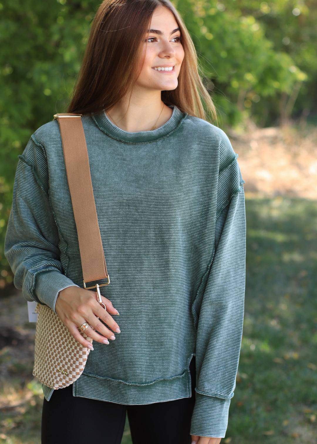 Midnight Moss Knit Pullover
