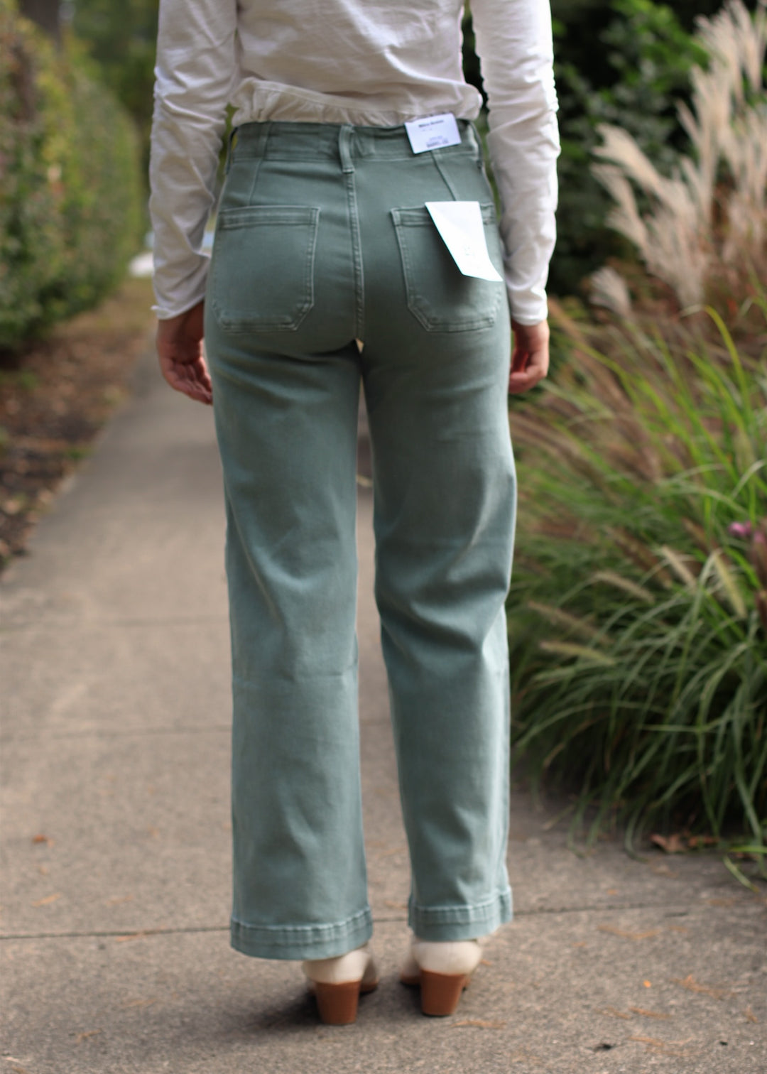 Cilantro High Ruse Wide Leg Denim