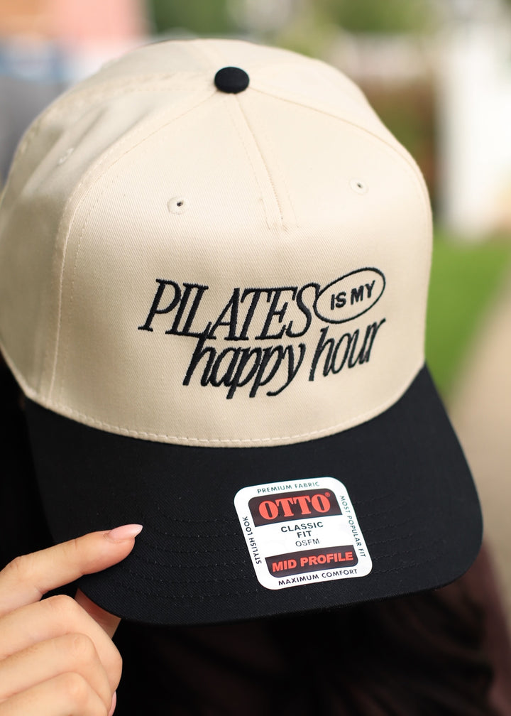 Pilates Is My Happy Hour Embroidered Hat
