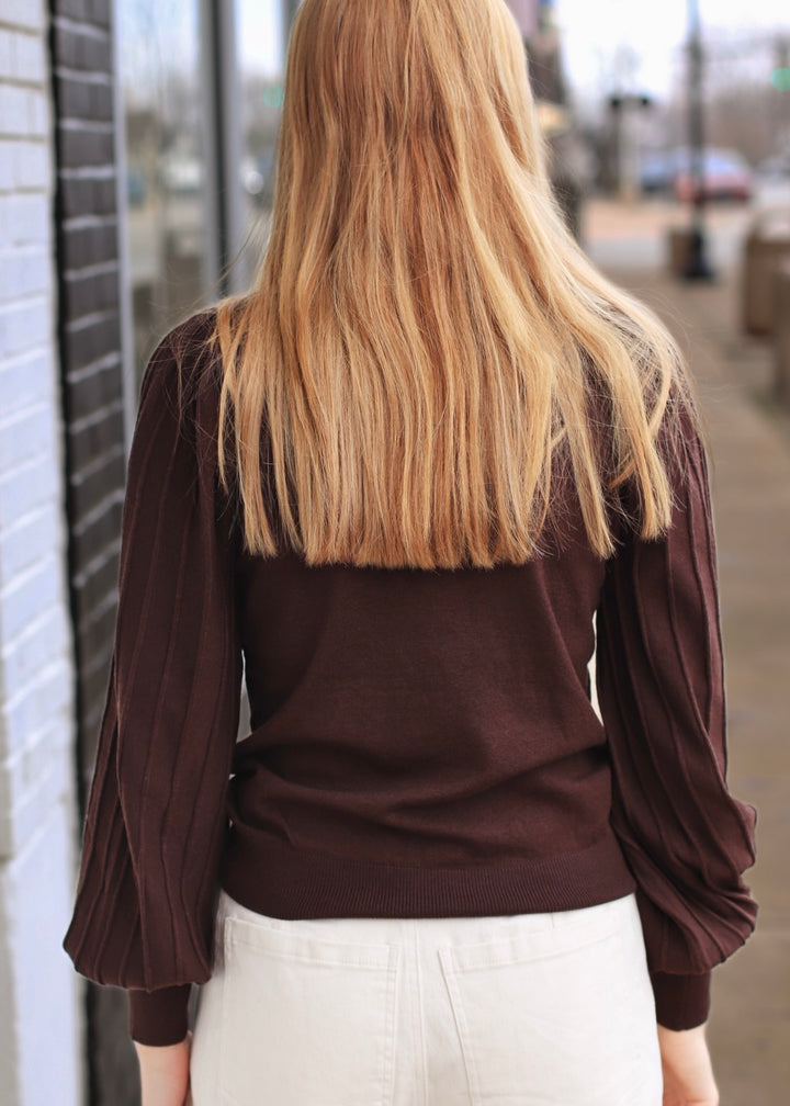 The Blythe Textured Stripe Sweater