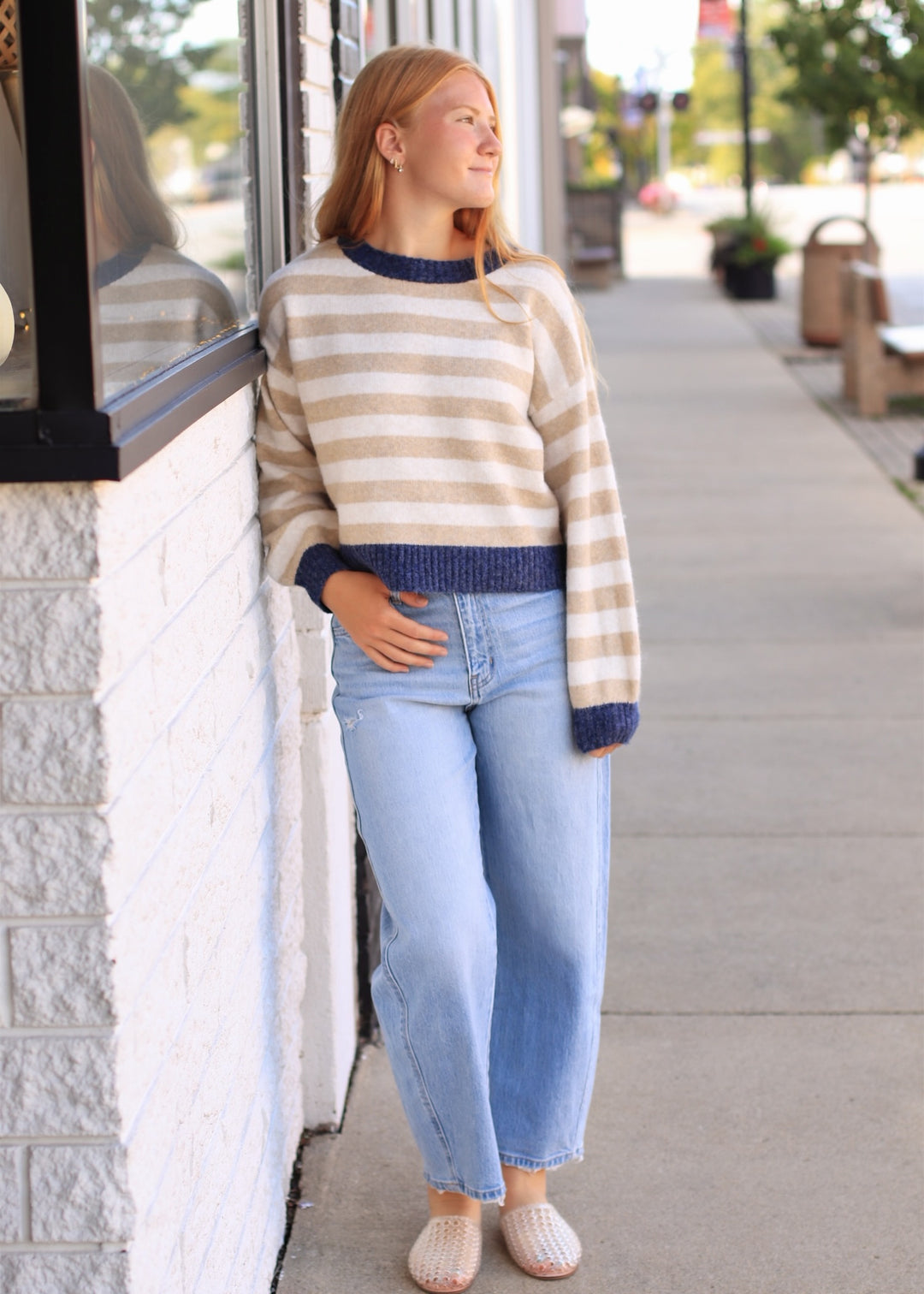 The Beckett Striped Knit Sweater
