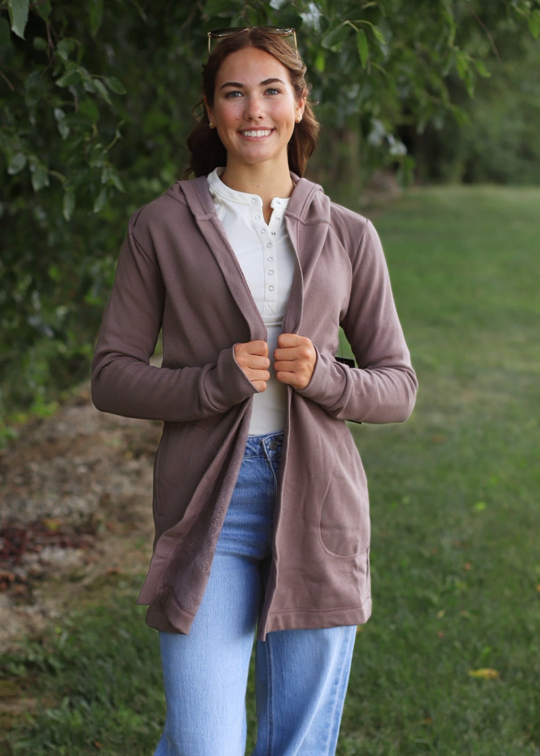 Iron Brown Butter Fleece Hoodie Cardigan