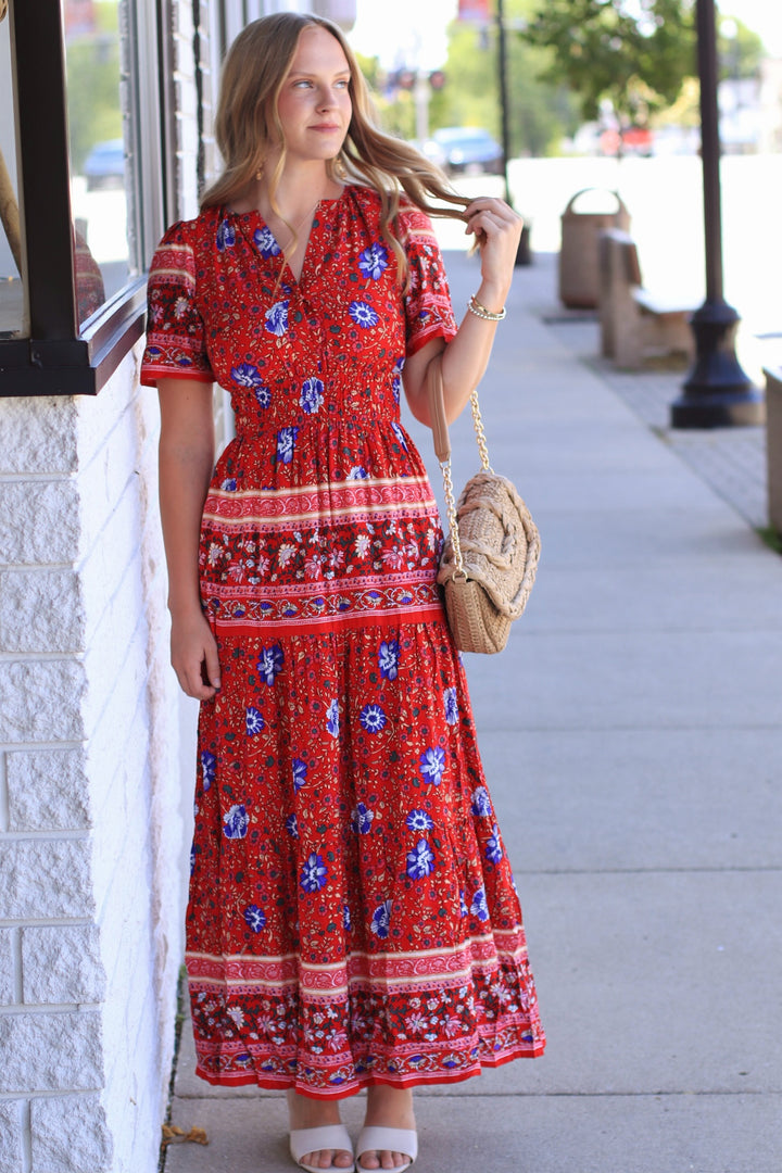 The Kaydree Dress in Hearth Rose