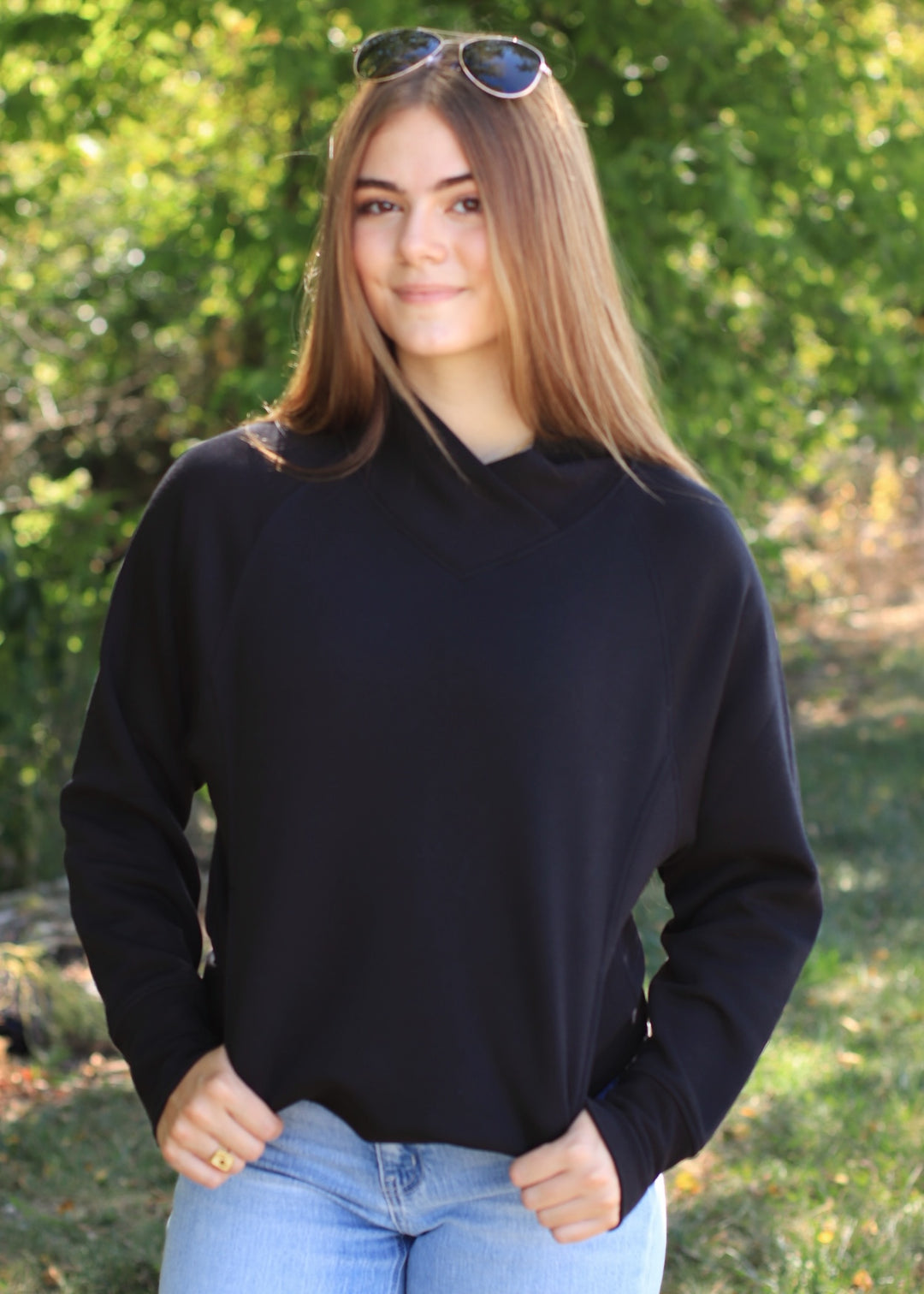 Hearthline Fleece Mock Neck Sweater