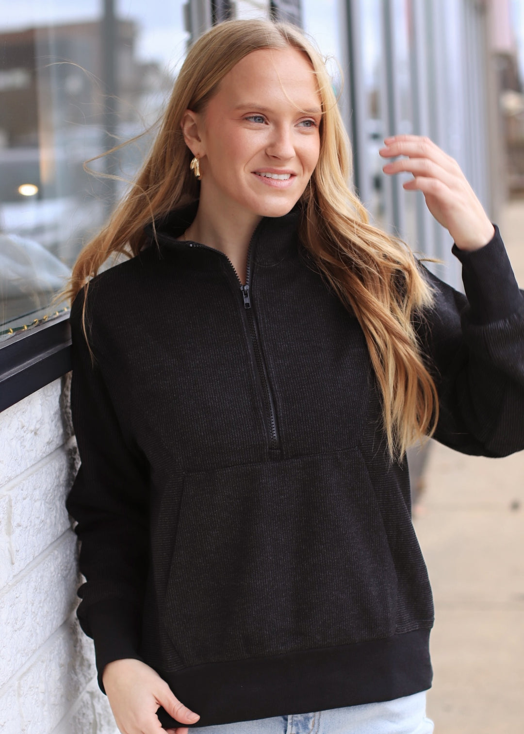 The Emberlane Knit Half-Zip Top