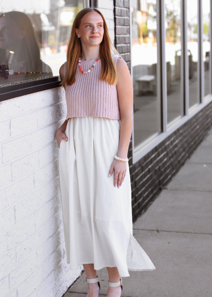 The Peach Sorbet Twofer Dress