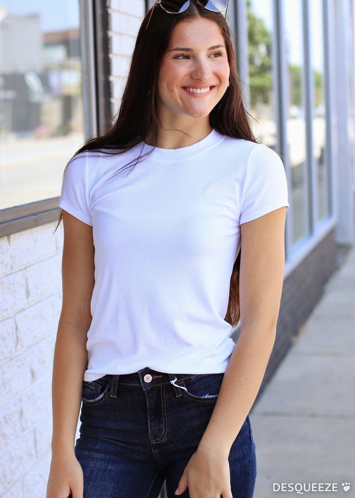 On Repeat Tee in Off White