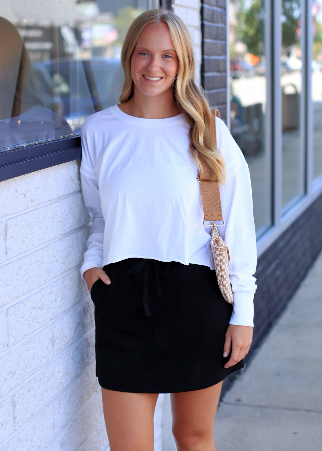 The Trailside Scuba Skort in Black