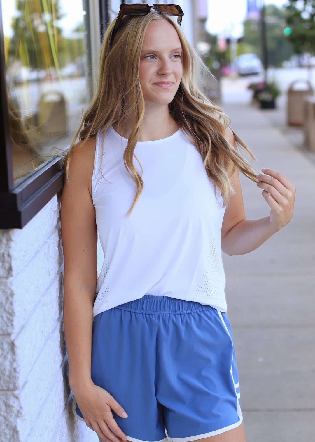 The Open Back Tank in White